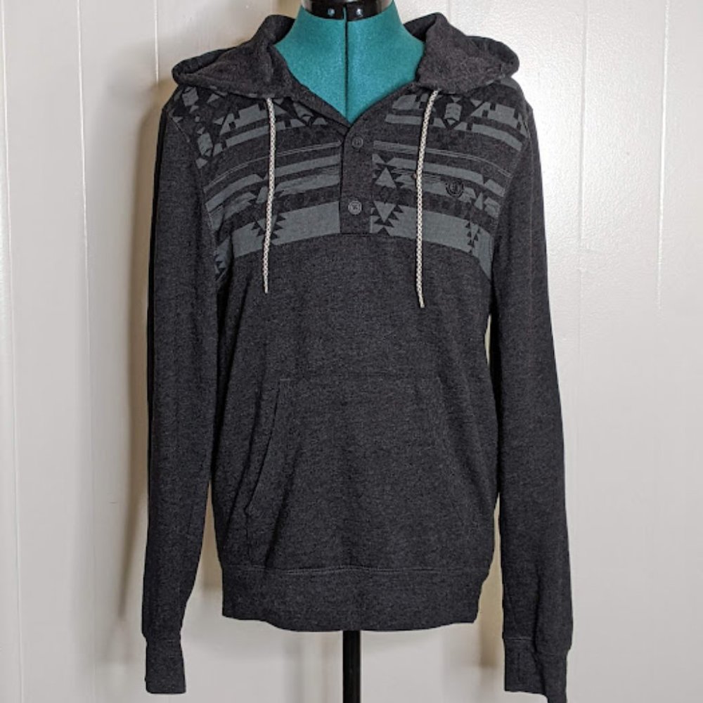 Element Men's Hooded Aztec Print Sweatshirt. Size S.